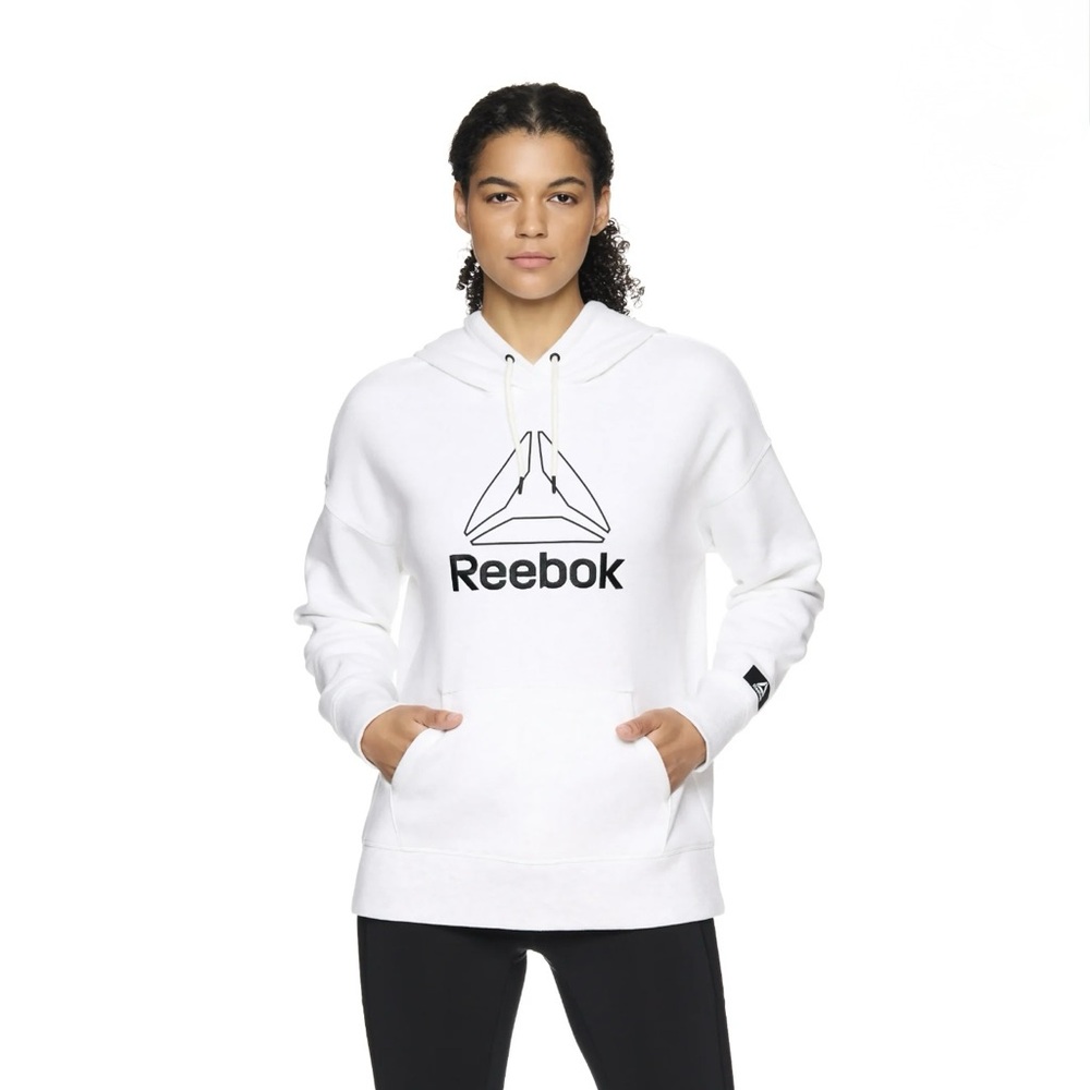 NWT Reebok Women's Large Hoodie with Logo and Pocket, Size: S